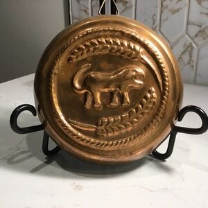 📍 Vintage Copper Bull/Ox Jelly/Decor Mold – Farmhouse Wall Hanging 🐂